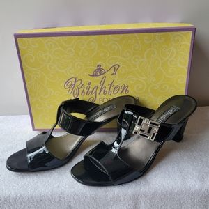 Brighton "Rouge" black patent heel